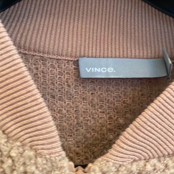 Vince sherpa baseball jacket brand new - Picture 3 of 6